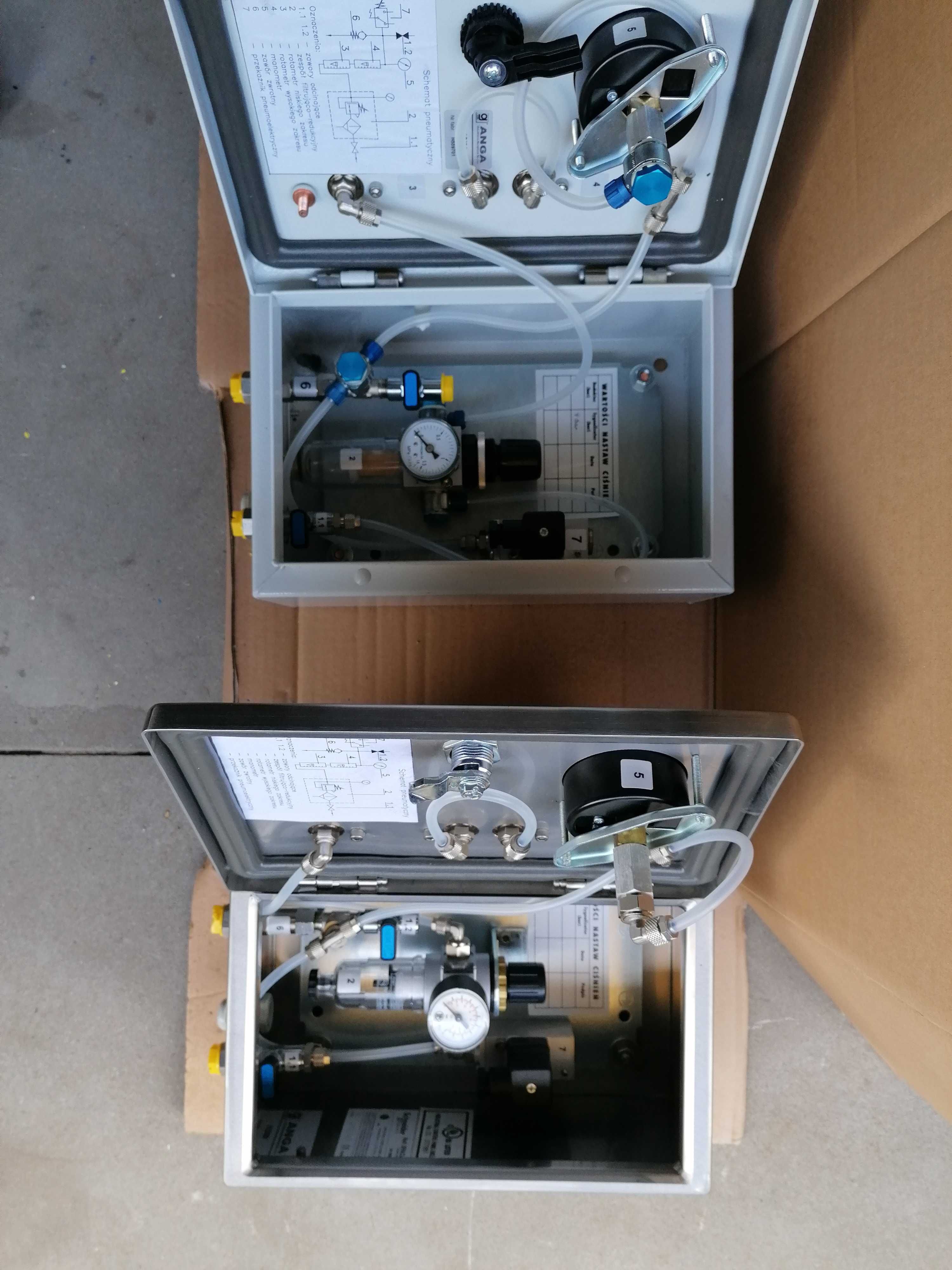 ANGA uszczelnienia mechaniczne  schemat pneumatyczny