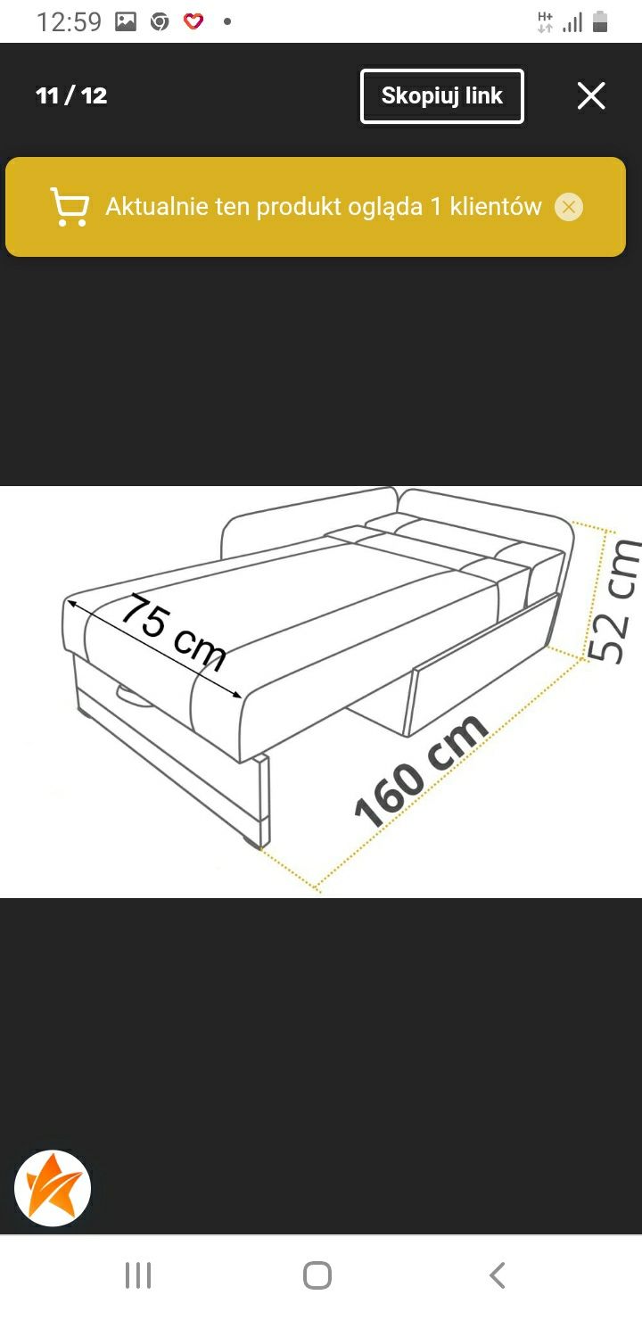 Sofa narożnik vaxer.