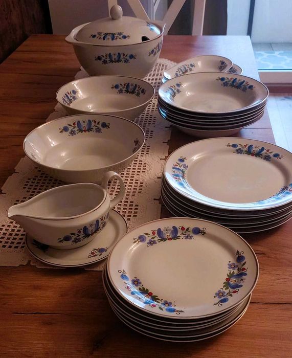 Serwis obiadowy na 6 osób Lubiana Wzór kaszubski