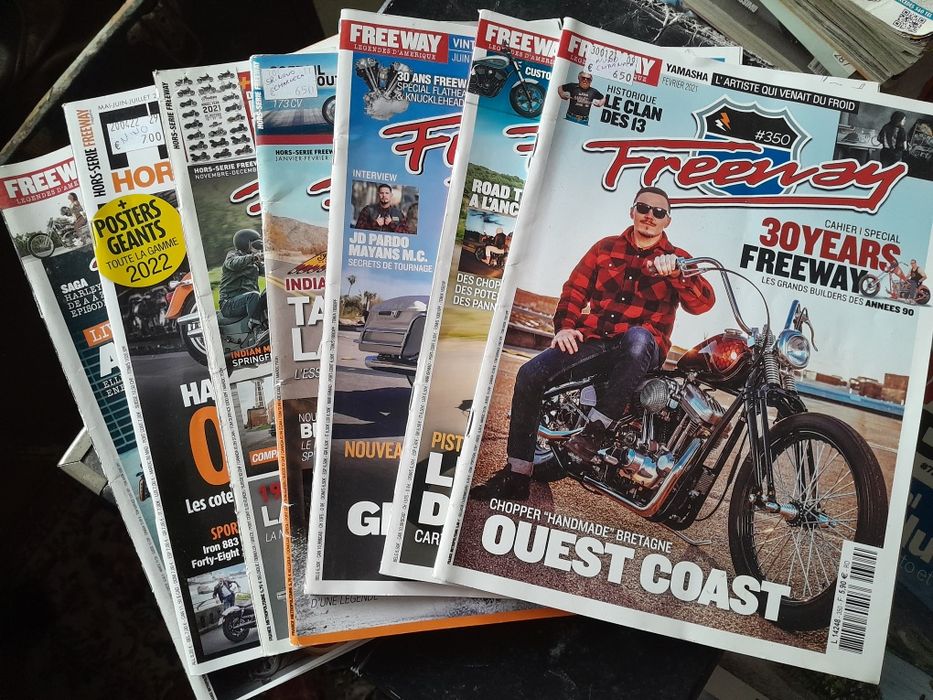 Freeway magazine lote de revistas chopper custom