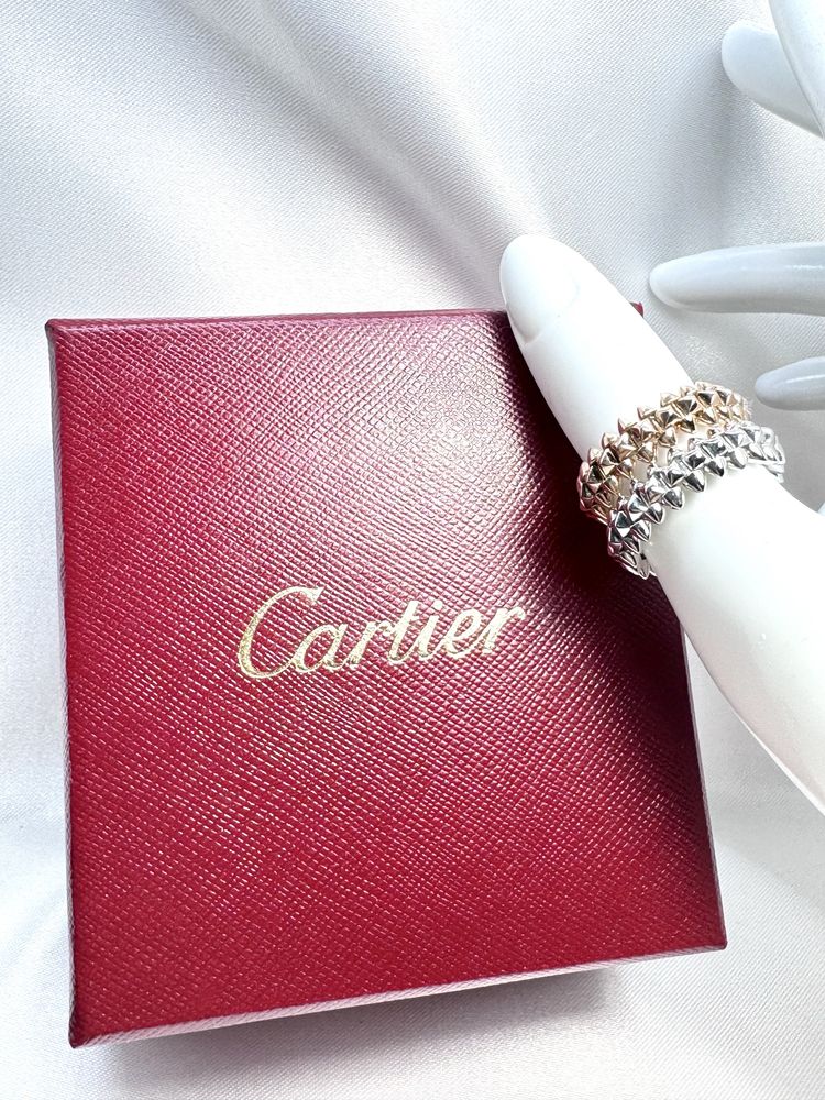 Золота каблучка у стилі Cartier