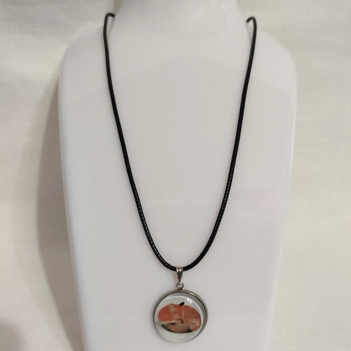 N176 Naszyjnik Lis Lisek Handmade