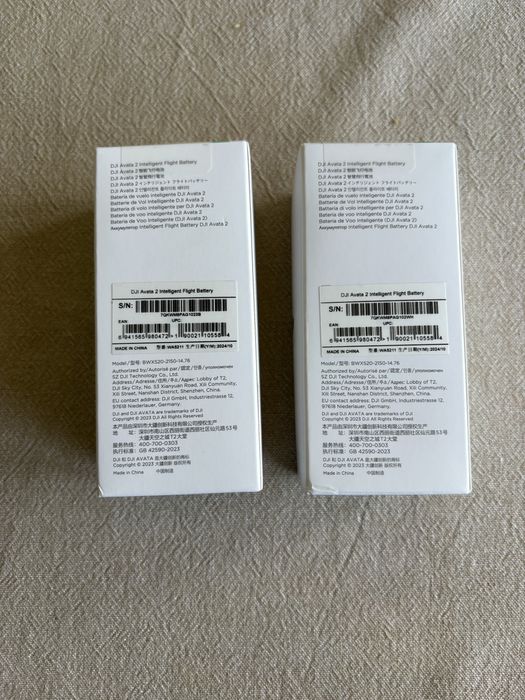 Bateria original drone DJI Avata 2 seladas em caixa