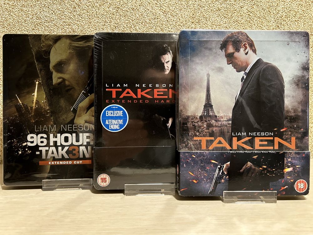 Steelbook Blu-ray Заложница 1 - 3 / Люди в Черном 1 - 4 с рус.яз.