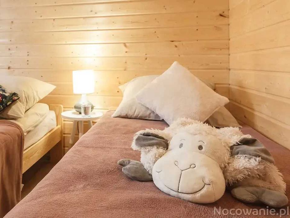 Domek z jacuzzi sauną nad jeziorem  w Bieszczadach własna plaża 30%