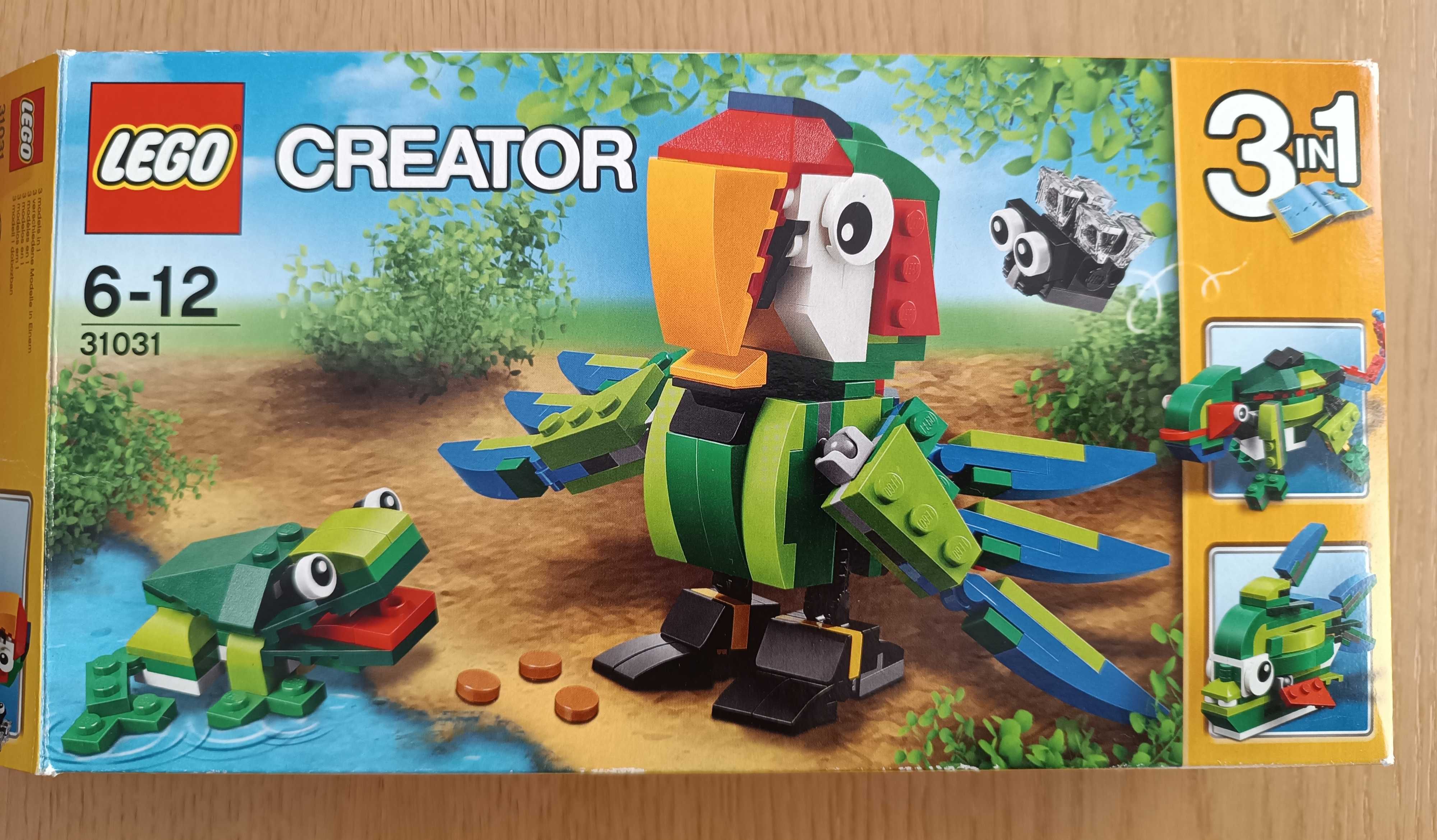 LEGO Creator 31031 Zwierzęta z Lasu Deszczowego Stan Idealny UNIKAT