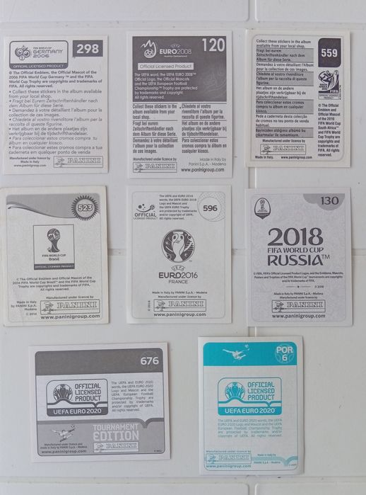 Lote de cromos do Cristiano Ronaldo