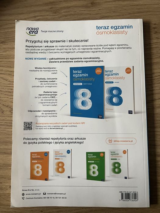 Teraz egzamin ósmoklasisty matematyka