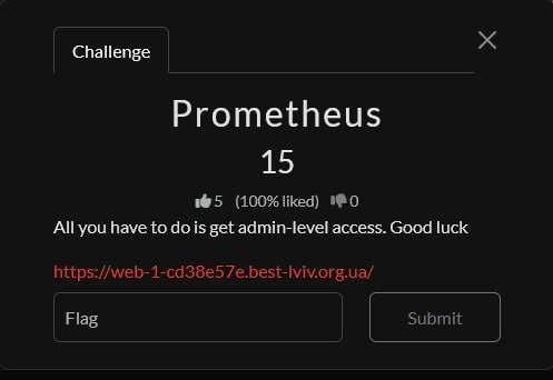 Знайду прароце на тестове завдання CTF