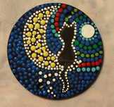 Mandalas em pontilhismo, artesanatos personalizados.