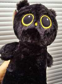 Nowy pluszak maskotka czarny Kot Kotek - zabawki