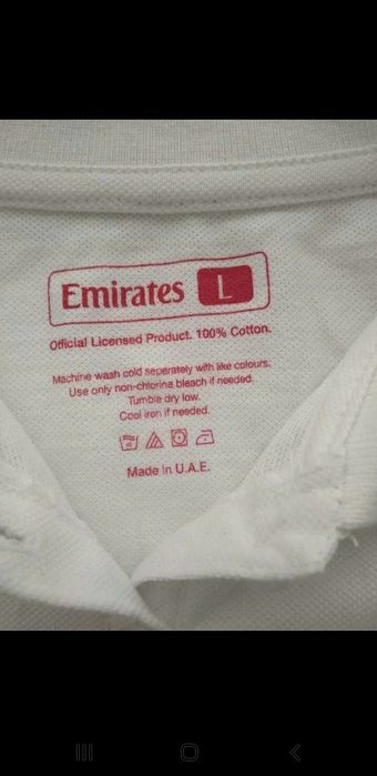 Koszulka polo Fly Emirates,rozmiar L,damska