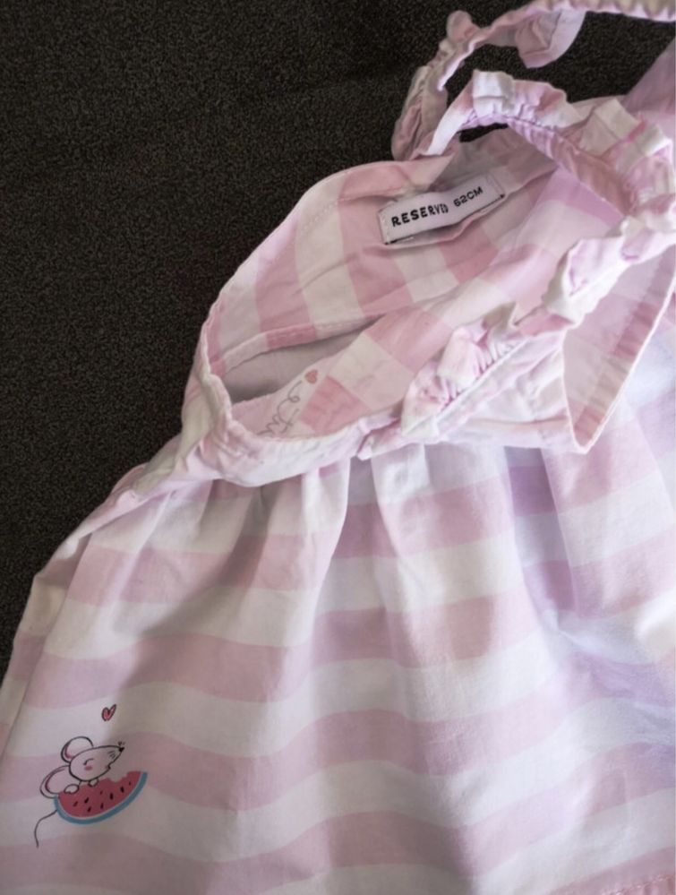 Zestaw 2-pak letnia sukienka niemowlęca Reserved 62