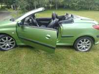 Peugeot 206 cc zielony