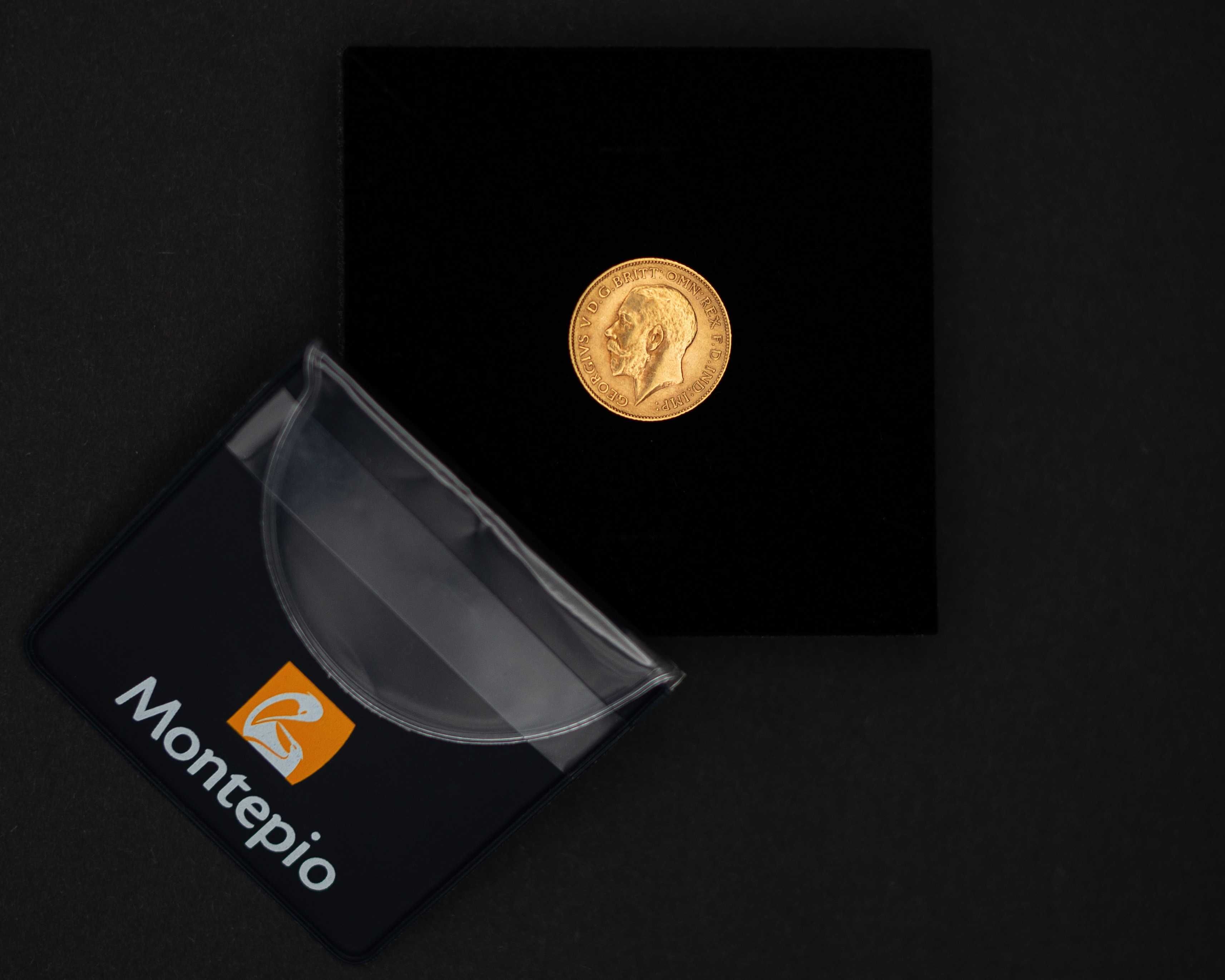 Meia libra em ouro 22k Georgivs V 1914