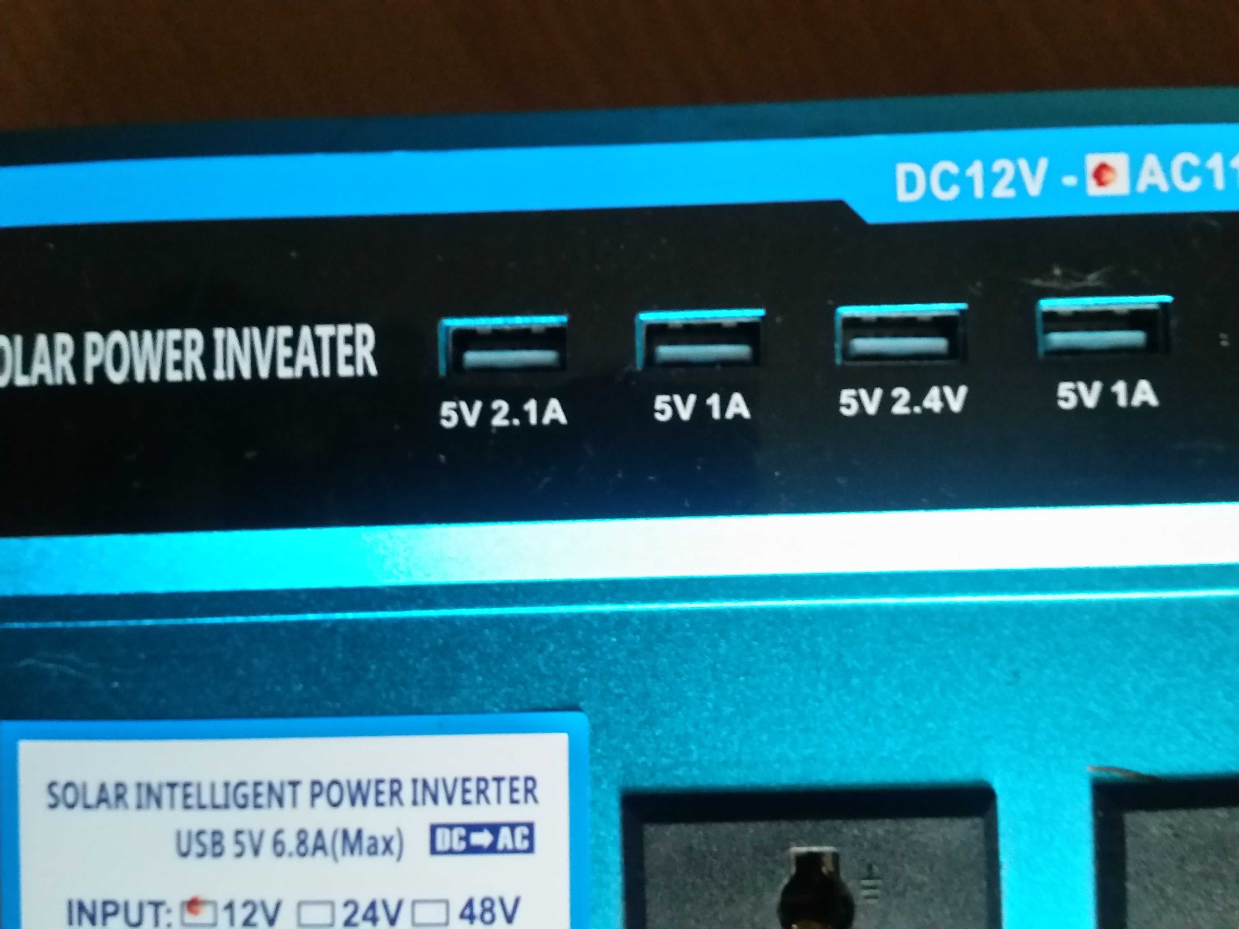 Инвертор 12v DC 110v/60Hz  AC