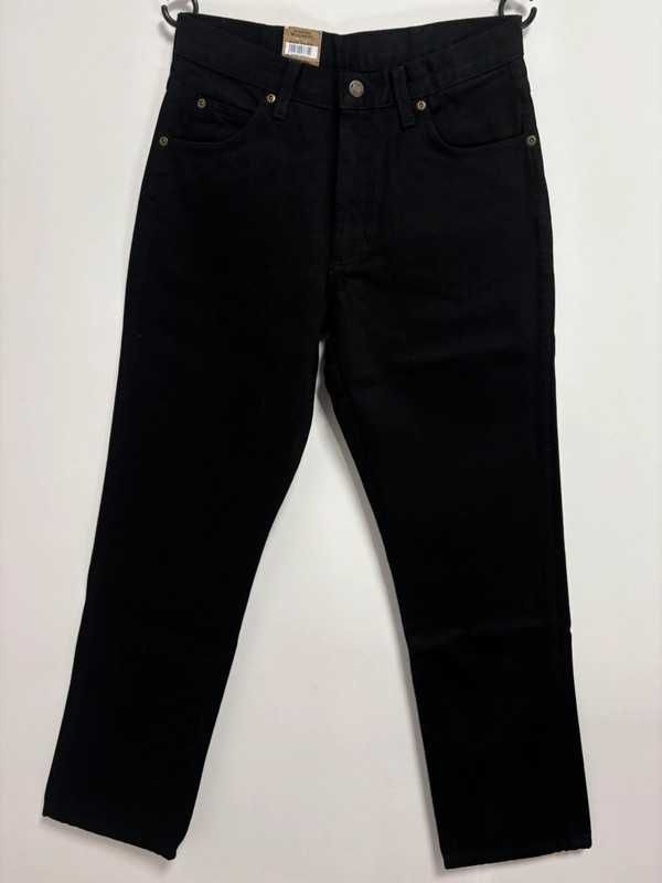 Wrangler Regular Fit W30 L32 Męskie Jeansy Czarne 100% Bawełna Denim