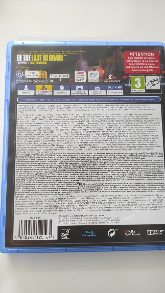 Jogos PS4 F1 23 PS4