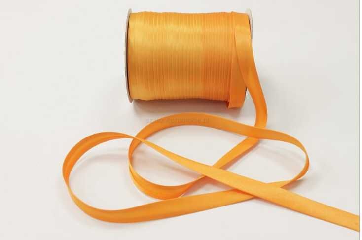 Lamówka atłasowa kolor pomarańczowy 15mm szpulka 144mb
