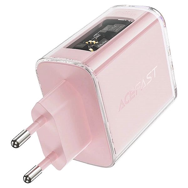 Acefast ładowarka GaN 65W 3 porty (1xUSB, 2xUSB C) zielona (A45)