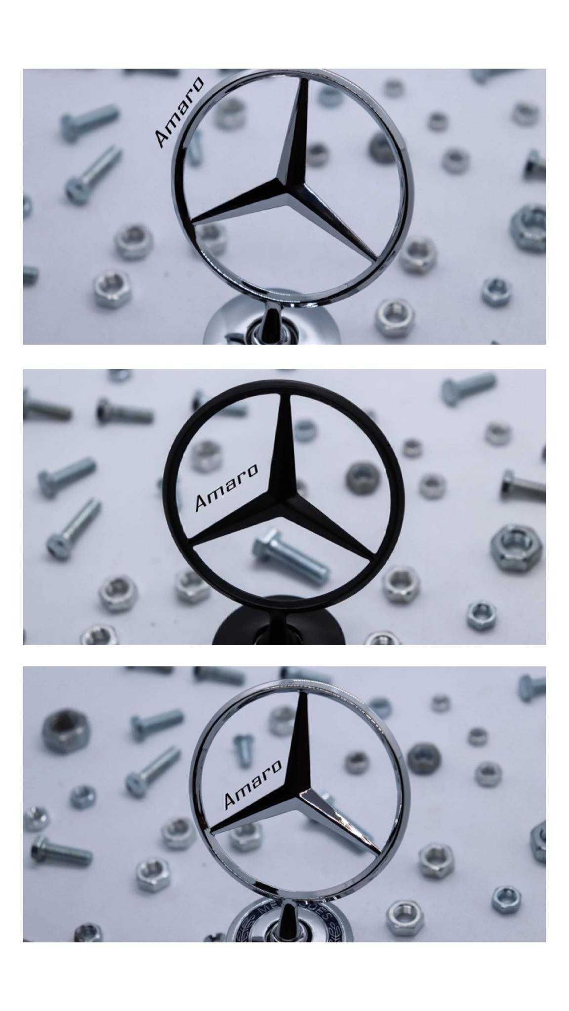 Simbolo/Logo Mercedes Benz para Capot (3 Cores)| NOVOS