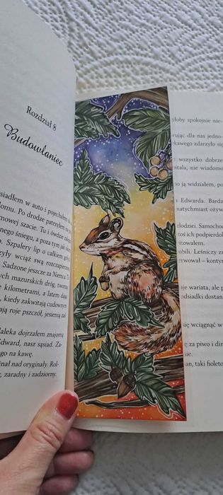 Zakładka do książki akwarelowa