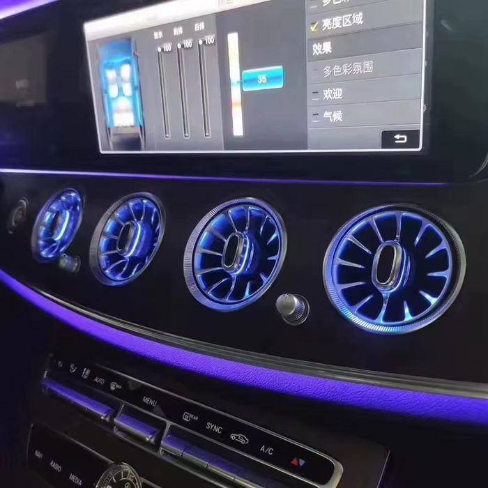 Дефлектори воздуховоди уголки 3D Burmester динаміки стеки mercedes