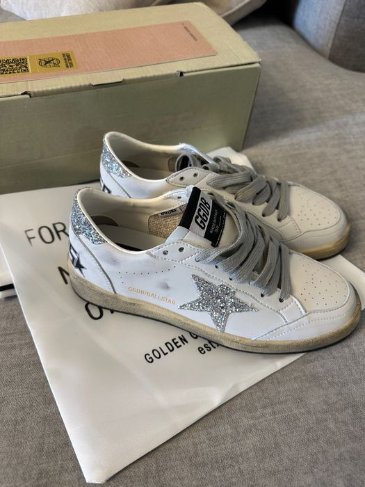 Кеди Golden Goose голден гус із срібною зіркою 37-37.5 р.