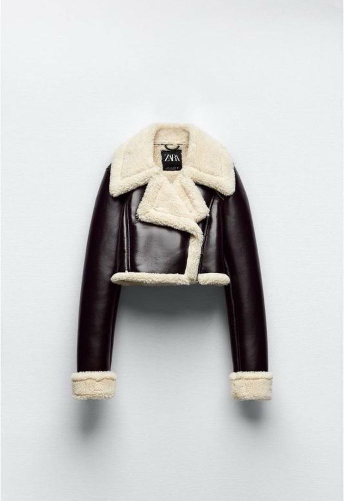 Дубленка Zara укороченная