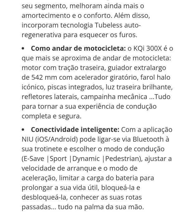 Trotinete elétrica NIU KQi300x
