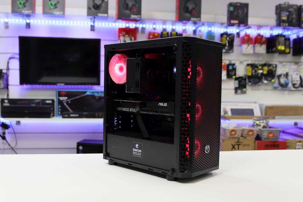 Komputer do gier Ryzen 5 5600X / RTX 5060 Ti / 32GB RAM – ENKOM