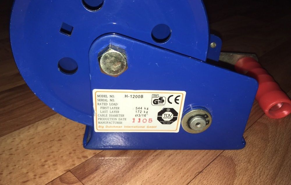 лебедка ручная Big Dutchman (Биг Дачмен) 816 кг оригинал