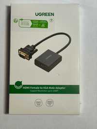 Ugreen kabel przewód adapter VGA (męski) - HDMI (żeński) 0.15m czarny