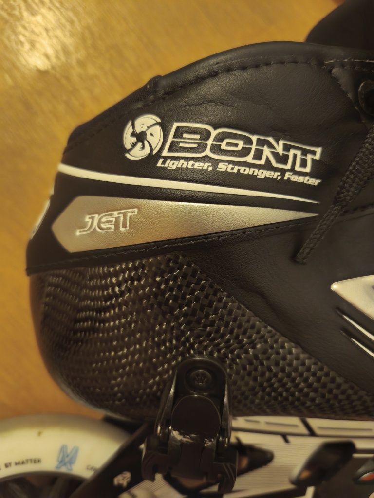 Bont Jet race 3x125, rozmiar 46 EU, Łyżworolki speed skating