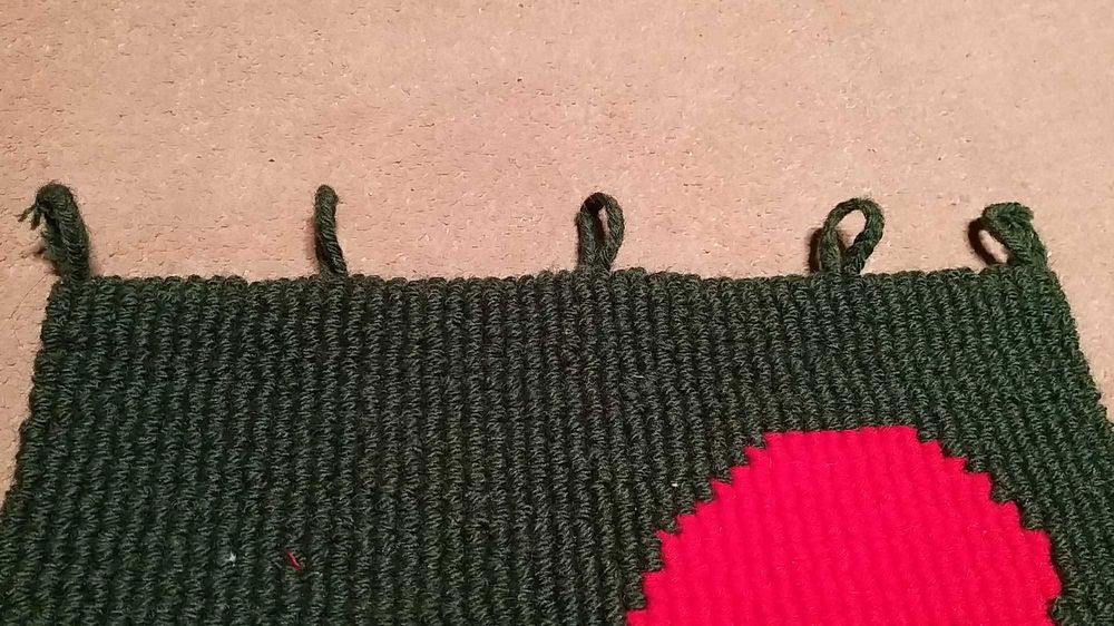 Tapete Vintage Tecido Galo Pendurado na Parede Corações de Portugal