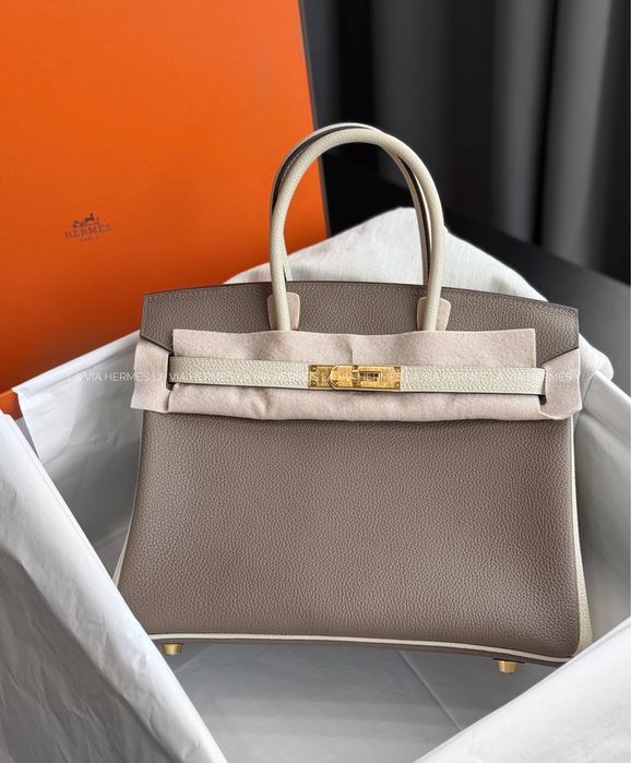 Єдиний екземпляр в Україні! Сумка Hermes Birkin 30 | Etoupe & Craie
