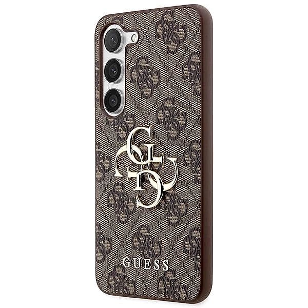 Etui Guess 4g Big Metal Logo na Samsung Galaxy S23 Fe - brązowe