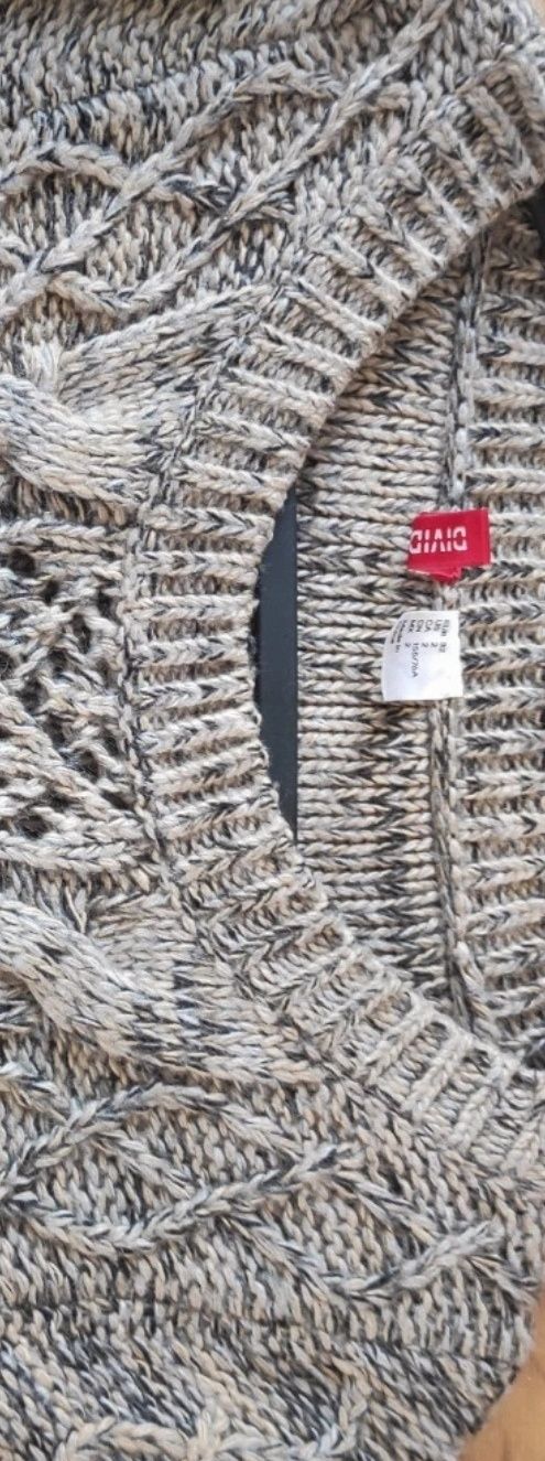 Swetr sweter damski dłuższy ciepły H&M 32 XXS