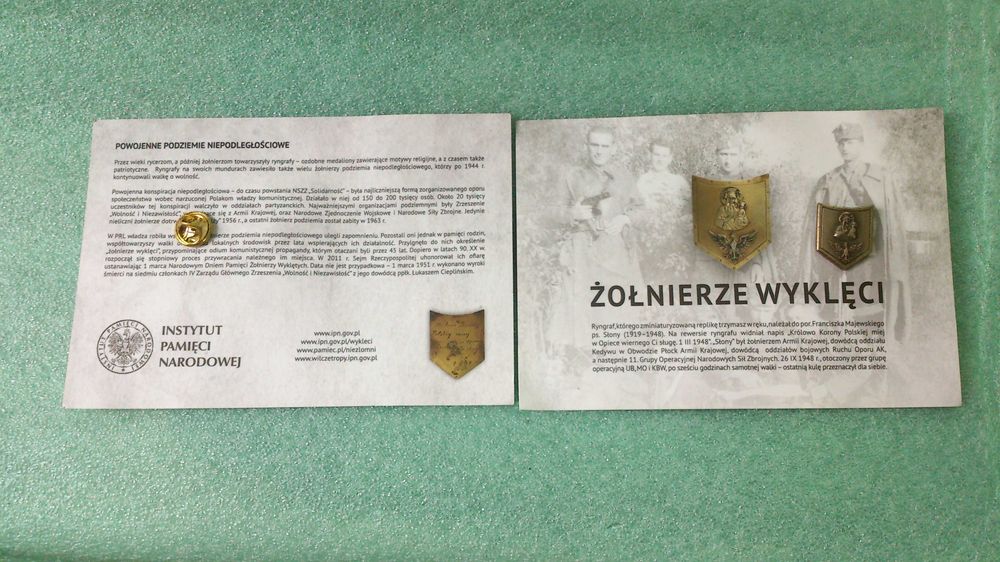 Przypinka Ryngraf Żołnierzy Wyklętych