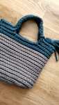 Torba torebka szydełko pleciona ze sznurka handmade rękodzieło