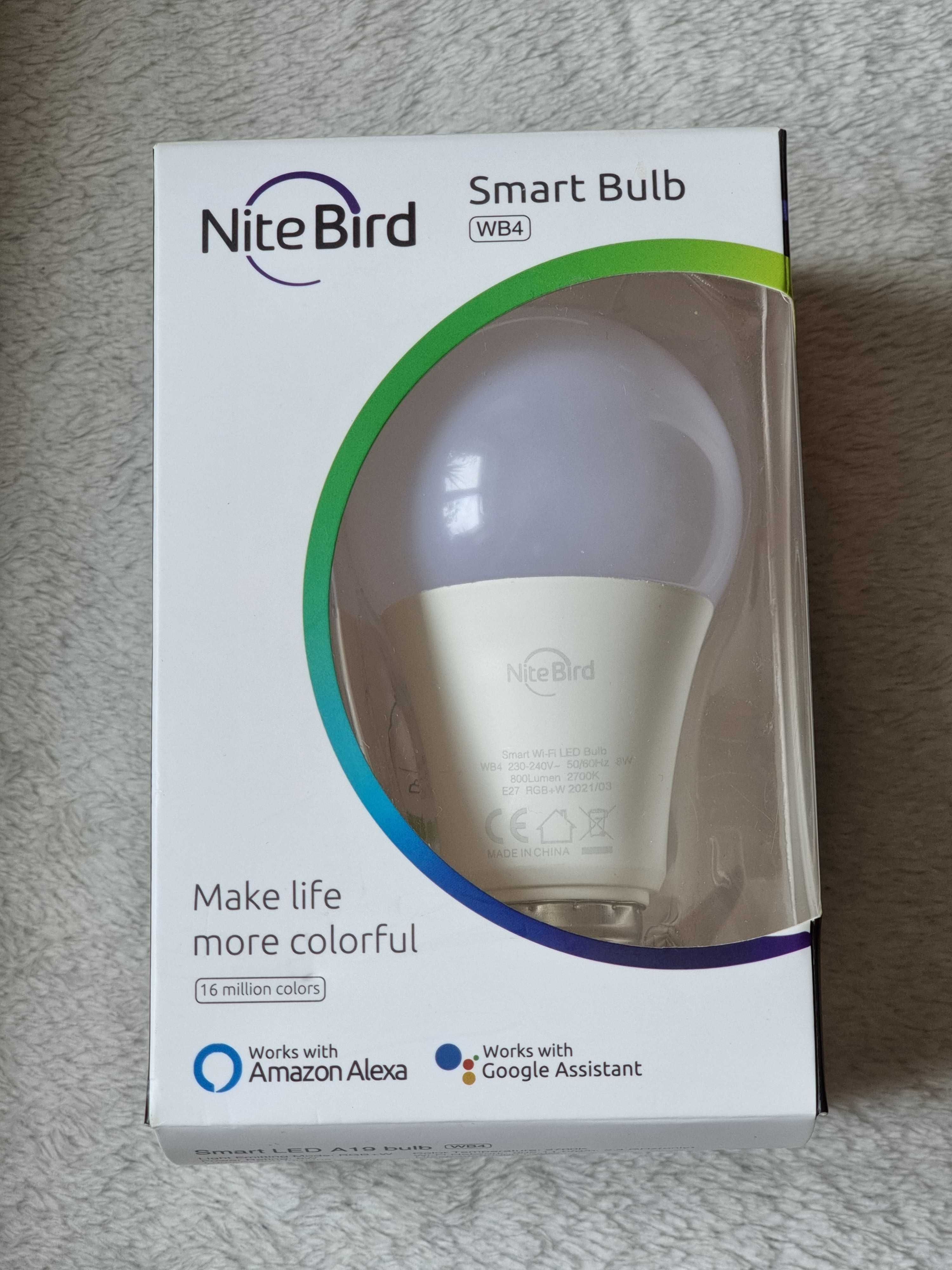 Розумна світлодіодна лампа NiteBird WB4 (RGB) E27