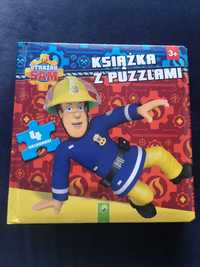 Strażak Sam - książka z puzzlami +3 lata