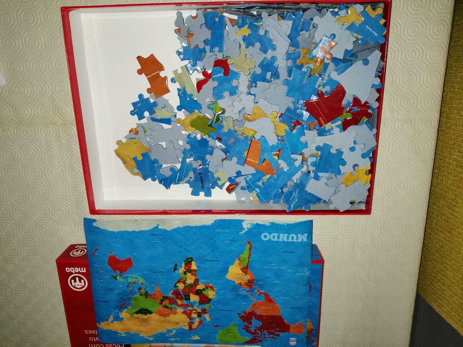 puzzle mundo 453 peças como novo