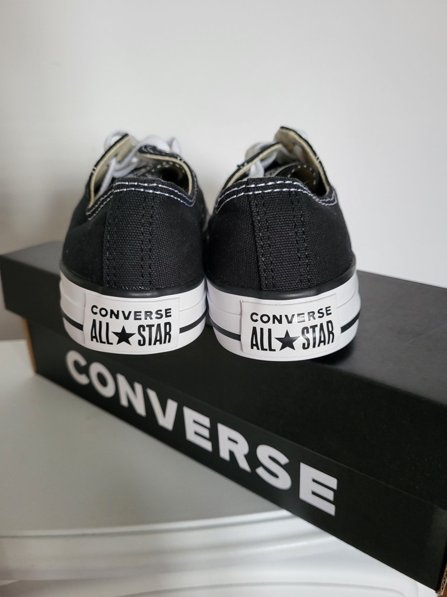 Converse czarne trampki 37