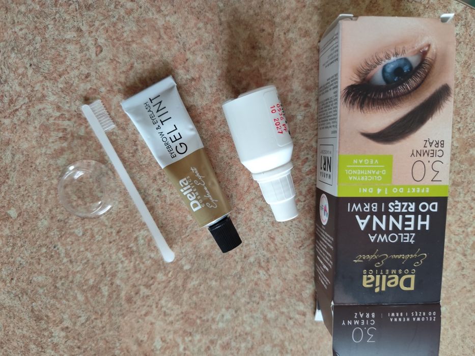 Henna do rzęs i brwi ciemny brąz