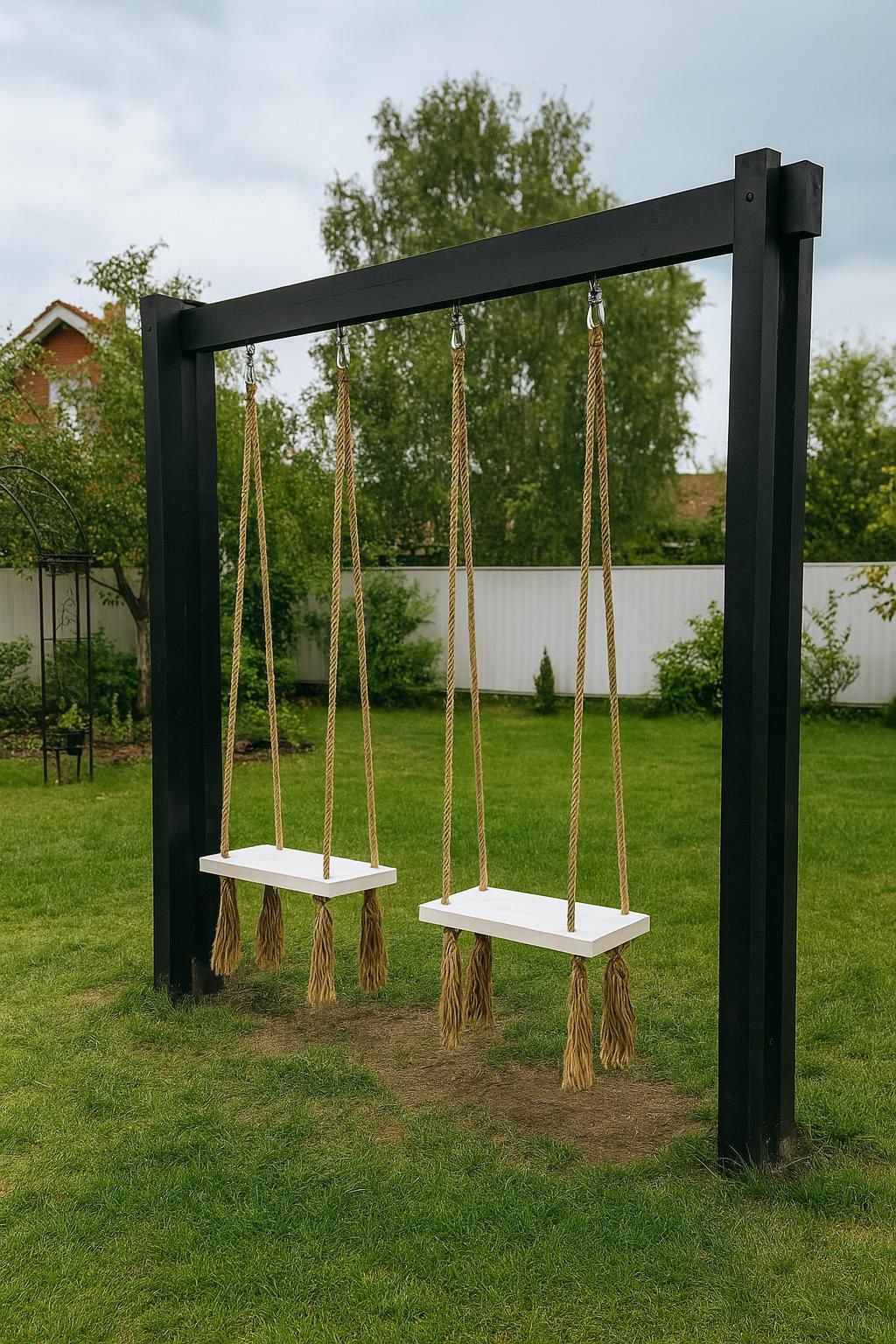 Huśtawka drewniana wg projektu klienta