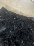 Eleganckie wizytowe cekinowe spodenki czarne Lindex rozm 122/128