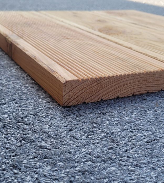 Deska Tarasowa Modrzew Ryflowana 140x28mm