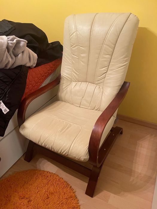 Fotel bujany / wypoczynkowy – skóra ekologiczna