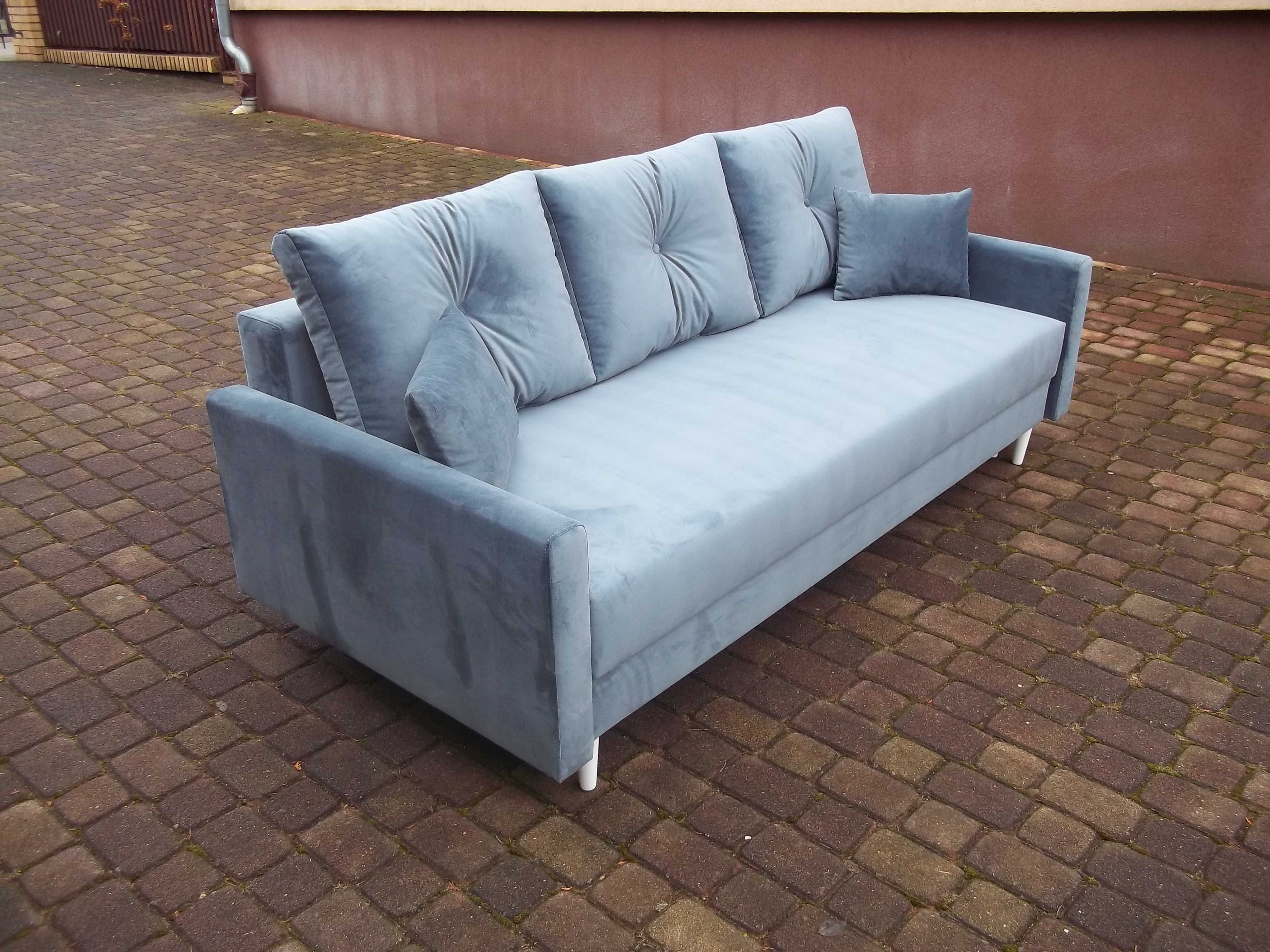 kanapa/sofa w stylu skandynawskim-wygodna pow spania/ sprężyny